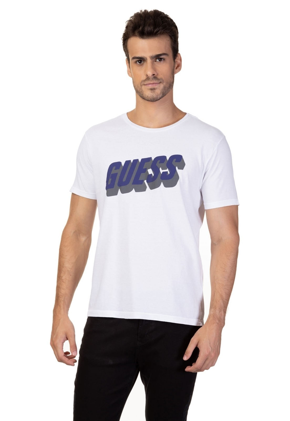 Camiseta Guess 3d Branco