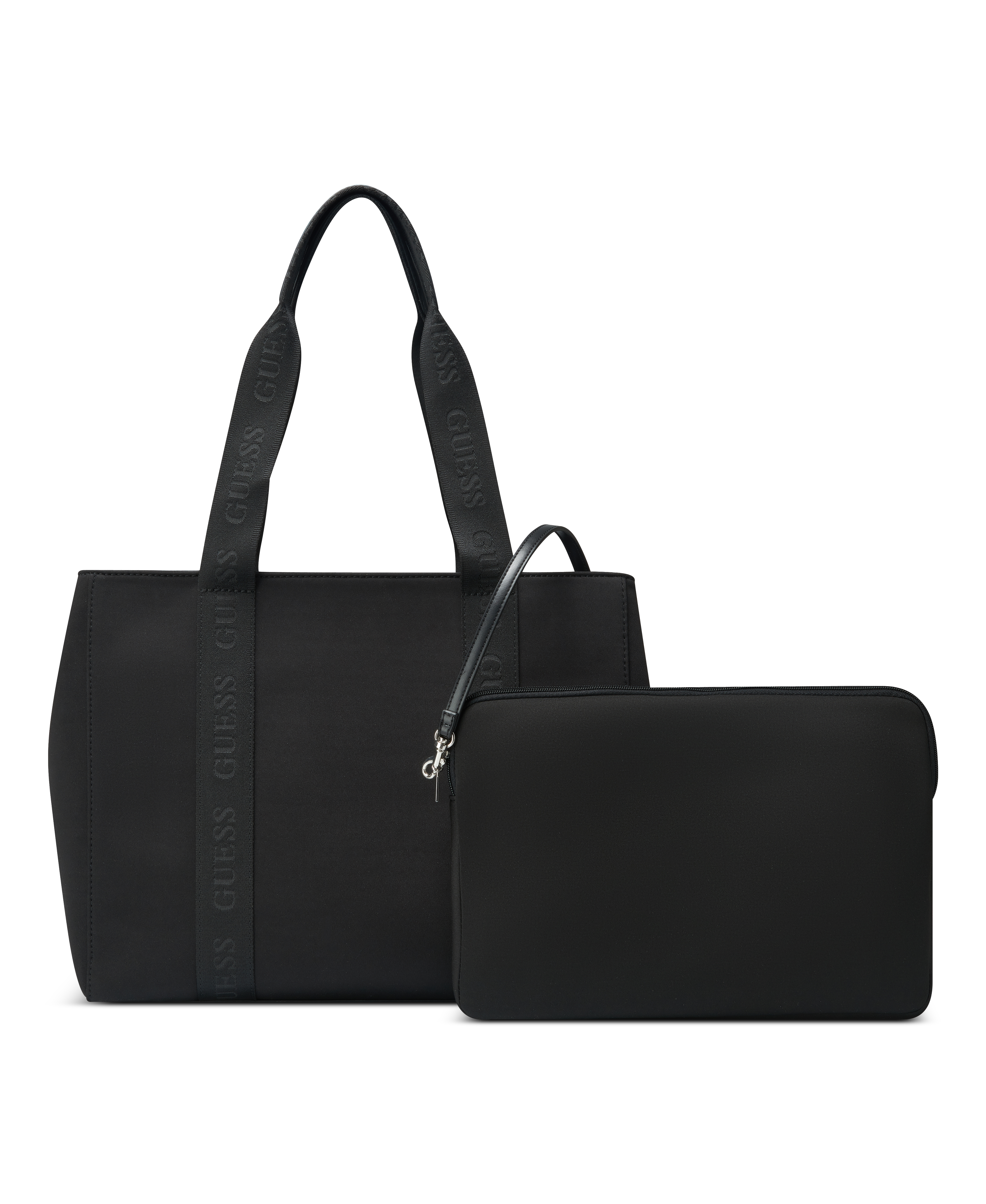 Bolsa Guess Ralphie Medium Carryall Preto - Imagem 6