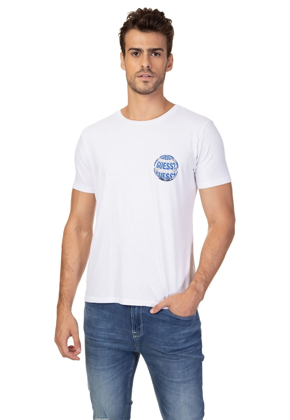 Camiseta International Denim Guess Branco
