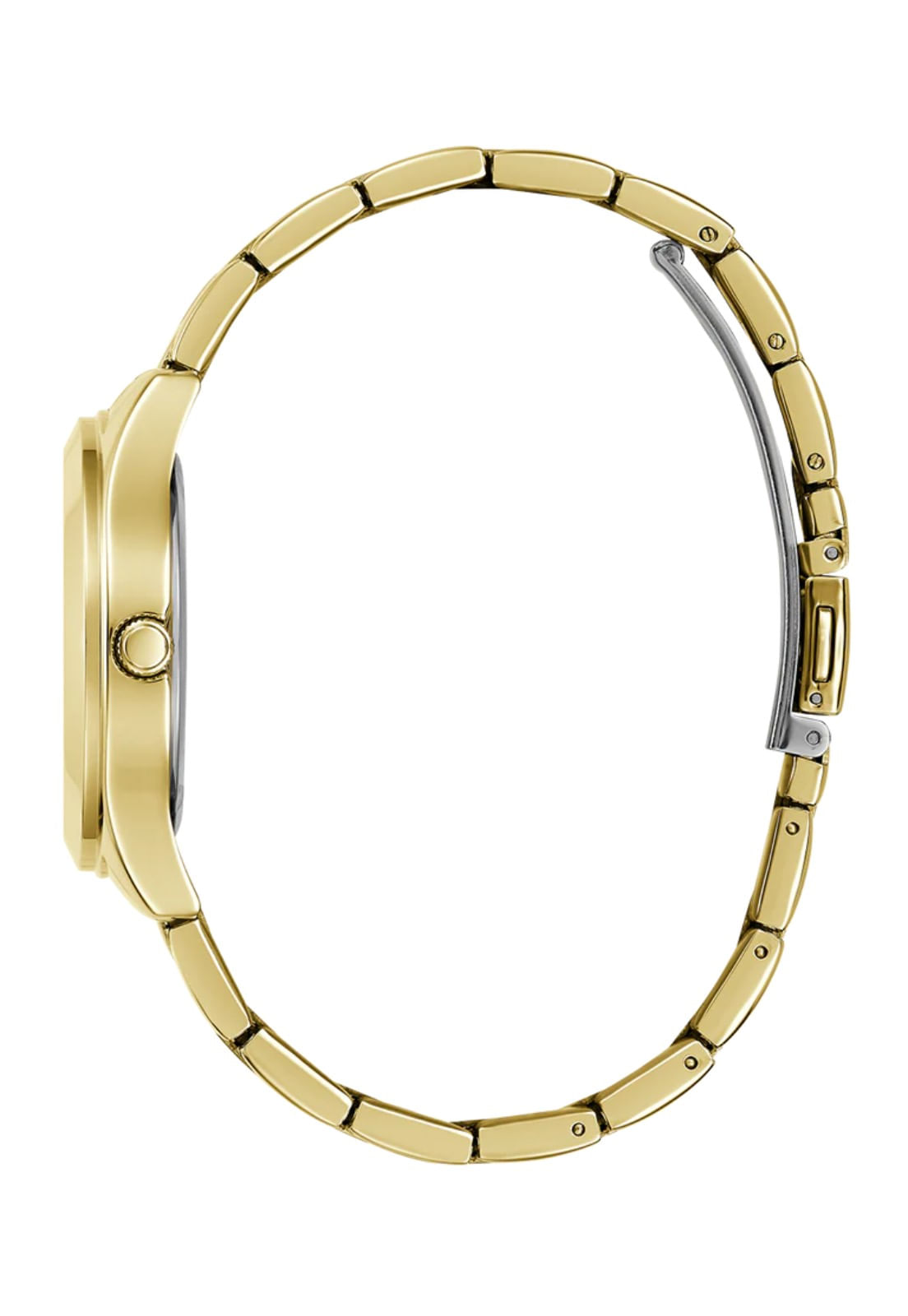 Relógio Redondo Logo Aço Dourado - Imagem 5