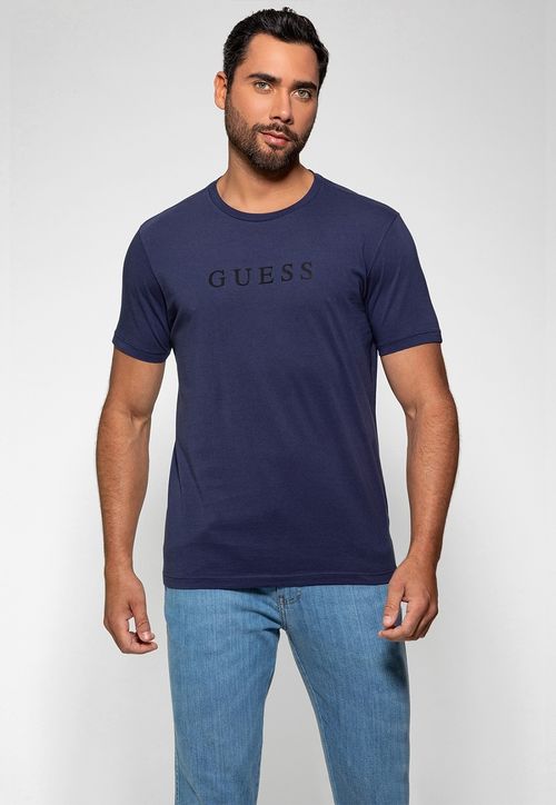 Camiseta Silk Relevo Guess Roxo