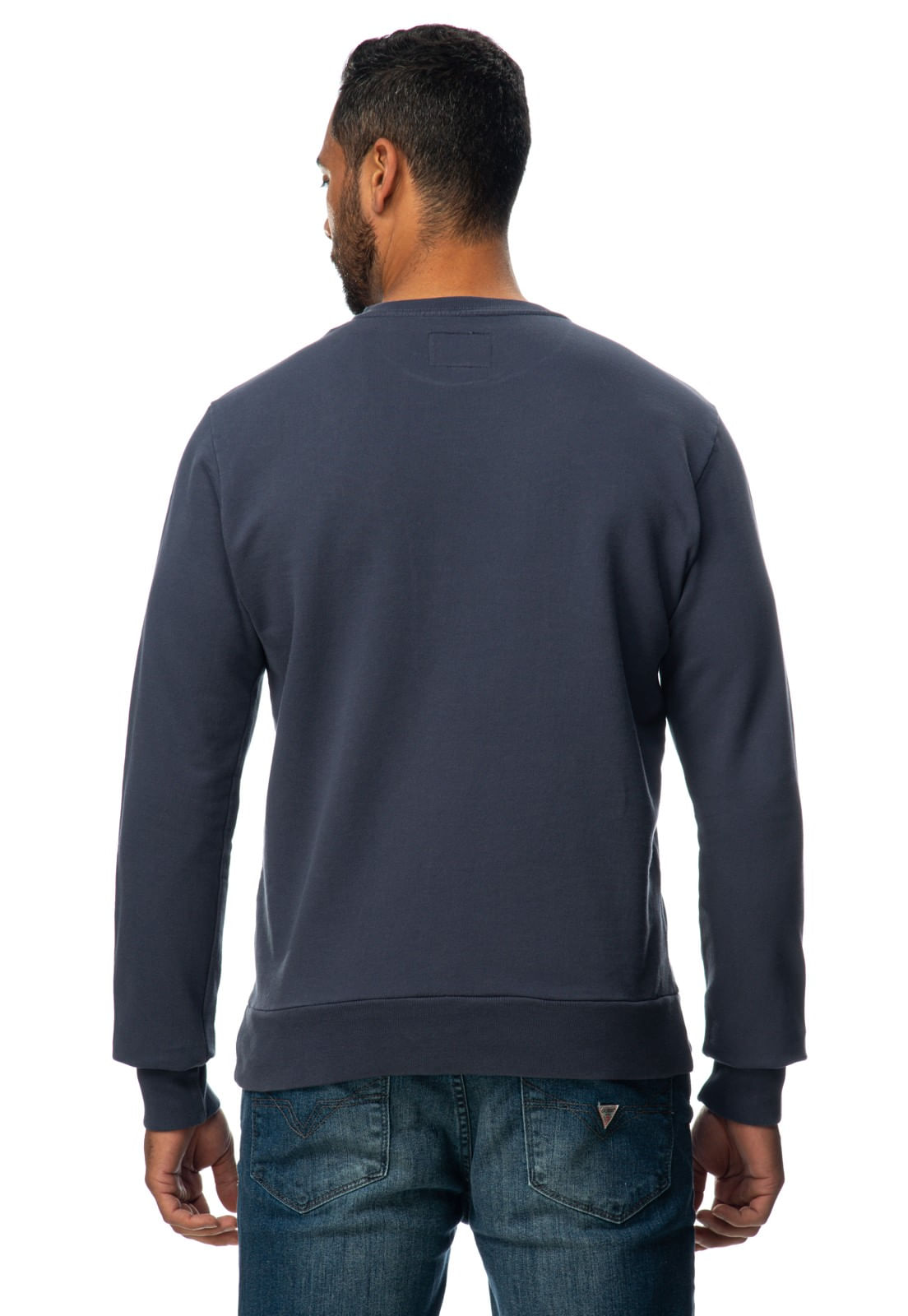 Blusa de Moletom Bordado Guess 1981 Azul - Imagem 20