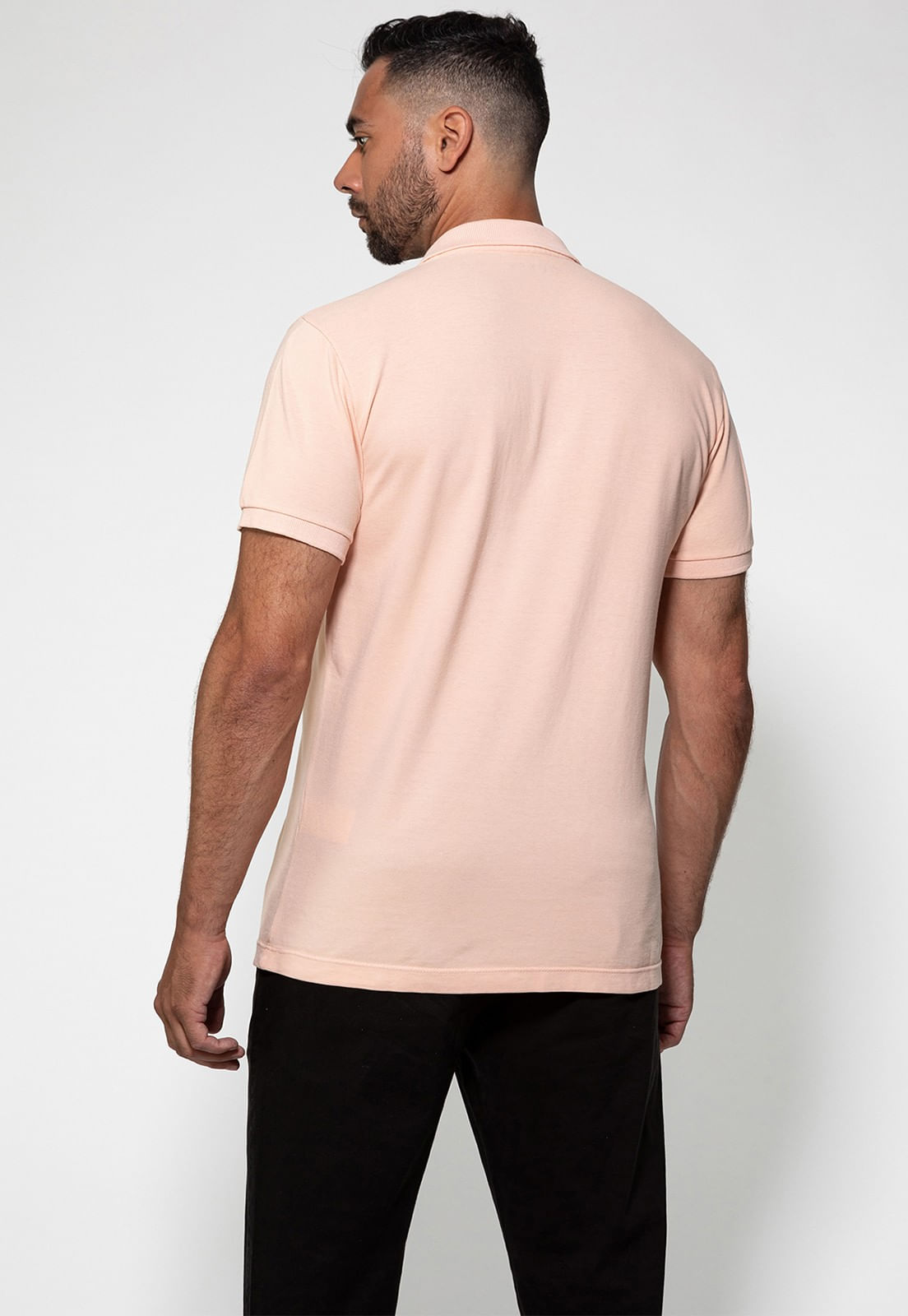Camisa Polo Guess Patch Peq Guess Laranja Claro - Imagem 9