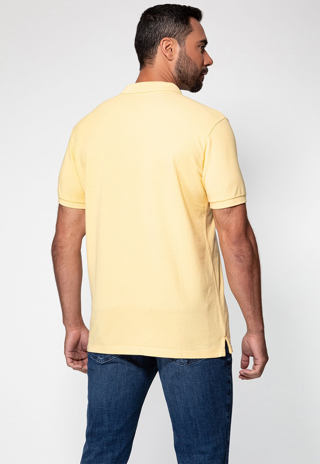 Camisa Polo Guess Patch Peq Guess Amarelo - Imagem 24