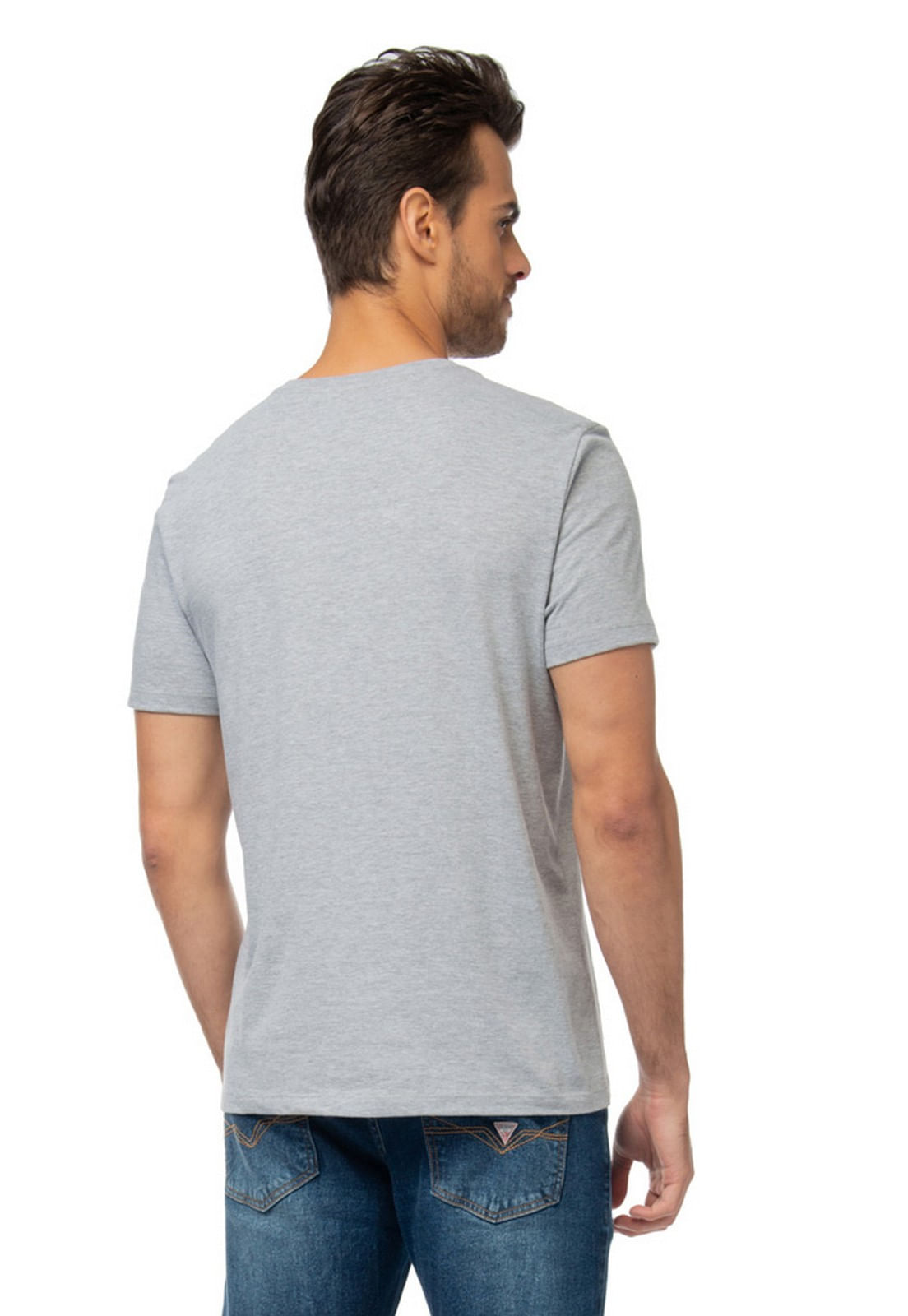 Camiseta Triangulo Tradicional Guess Cinza - Imagem 19