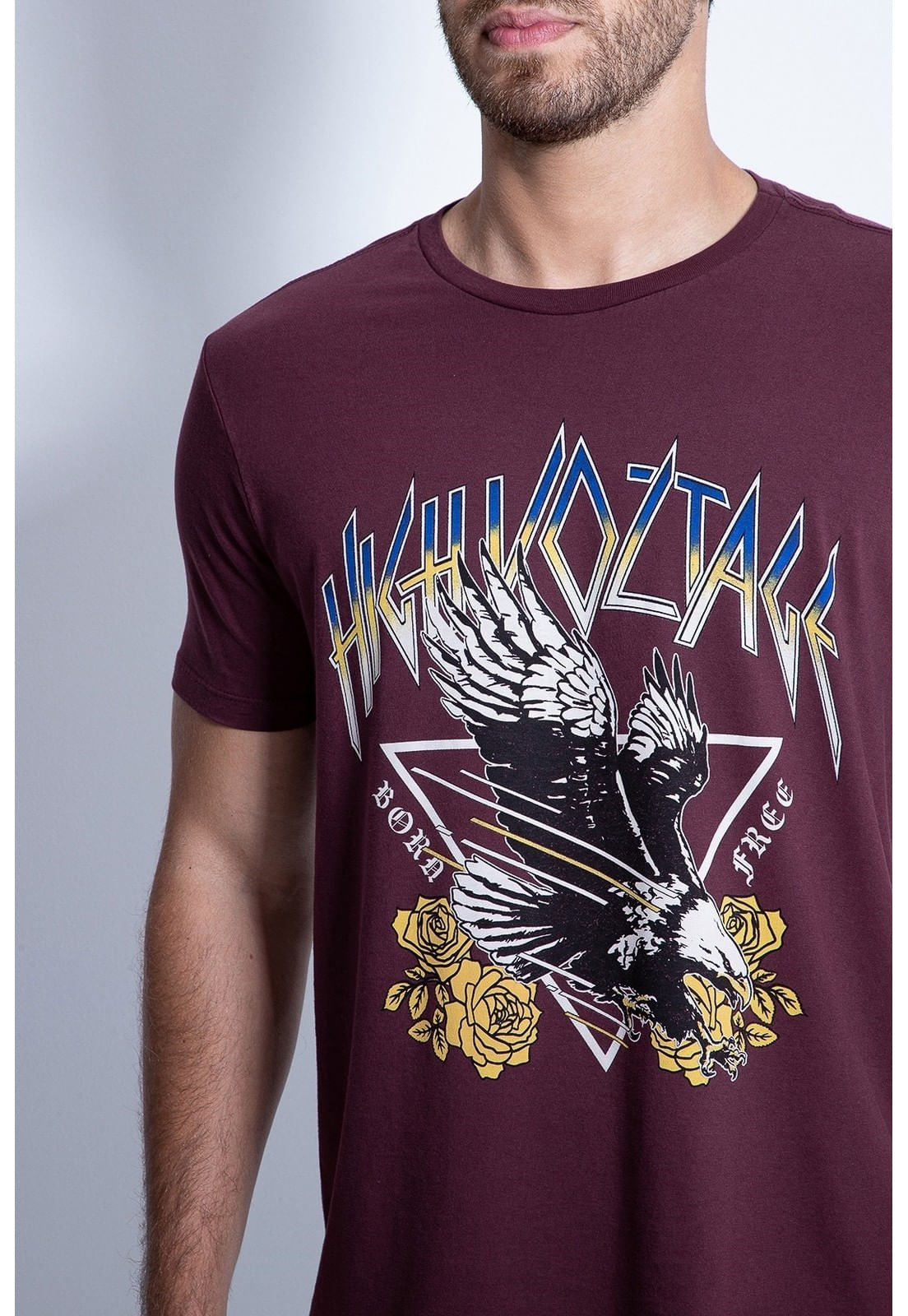 Camiseta Silk Águia Guess Vinho - Imagem 3