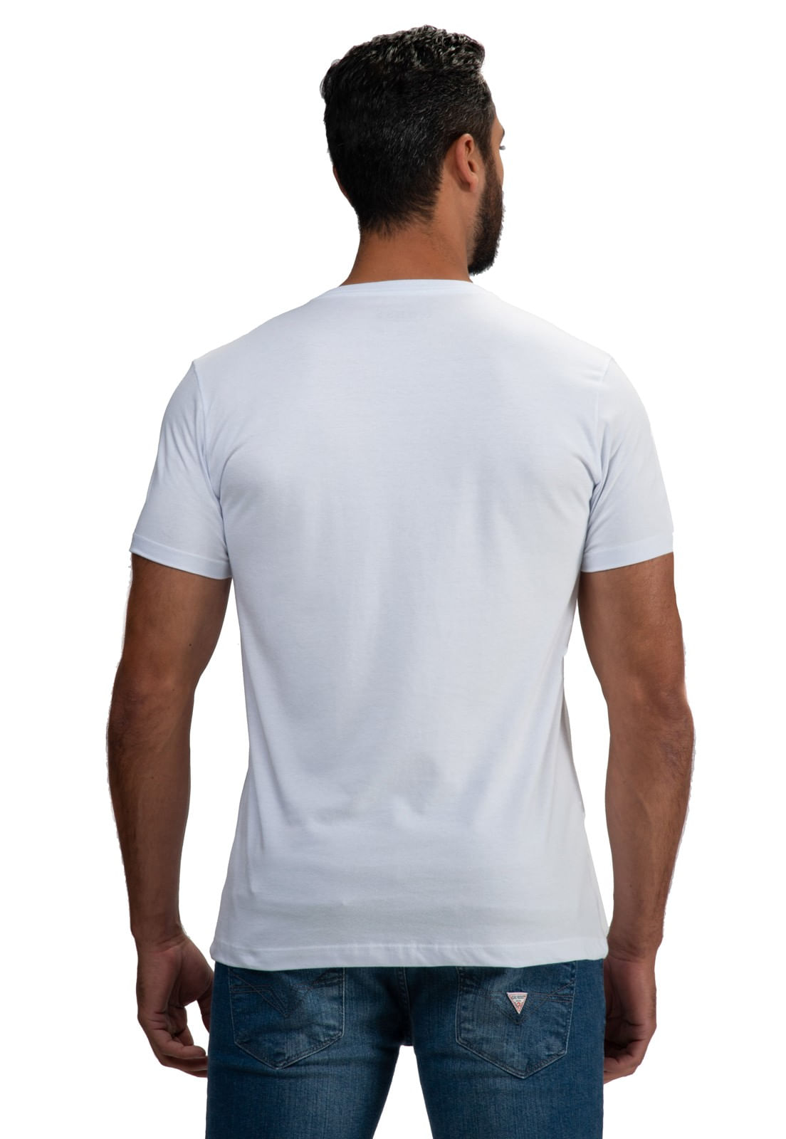 Camiseta Logo Pride Guess Branco - Imagem 16