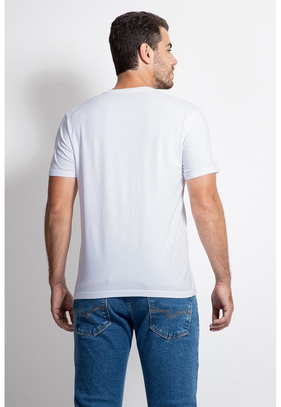 Camiseta Silk Código de Barras Guess Branco - Imagem 12