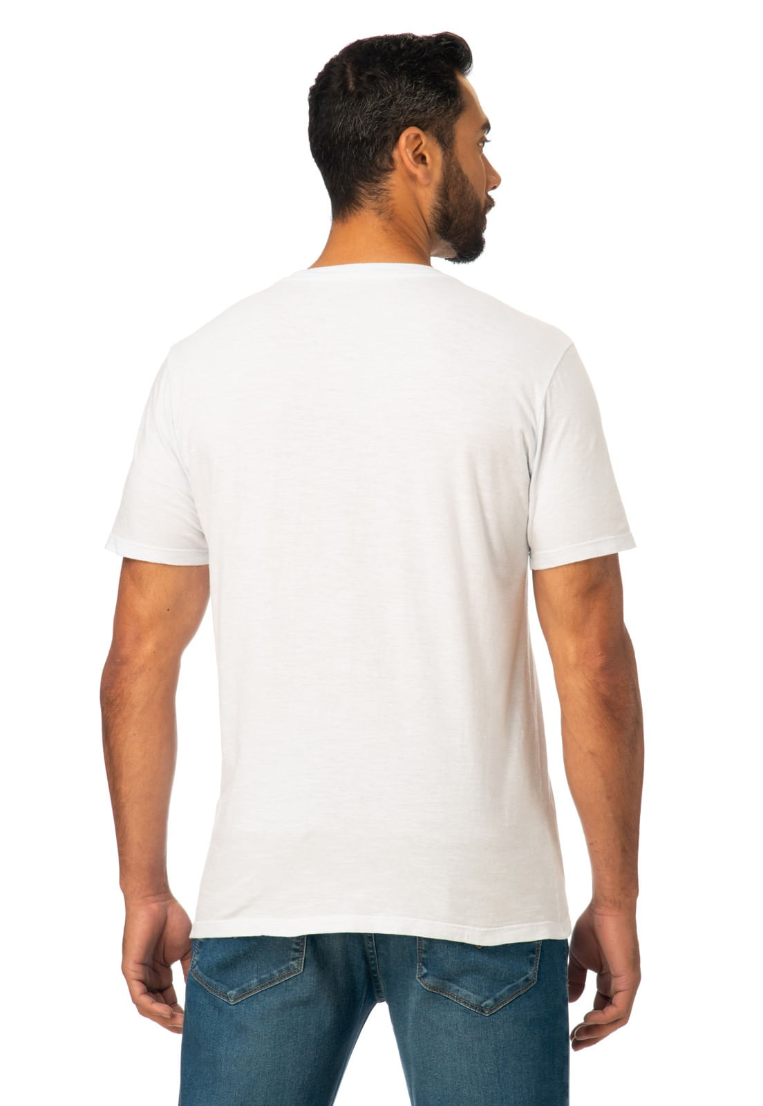Camiseta Bolso Com Patch Guess Branco - Imagem 16