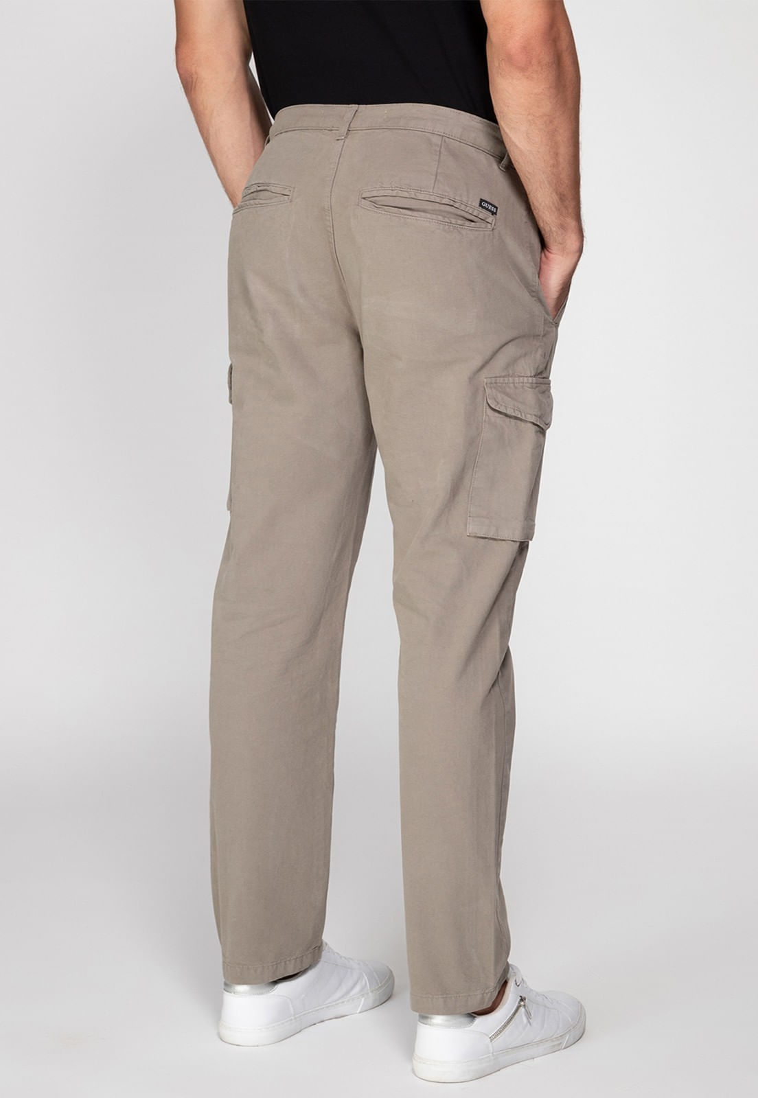 Calça Cargo de Sarja Verde Claro - Imagem 25