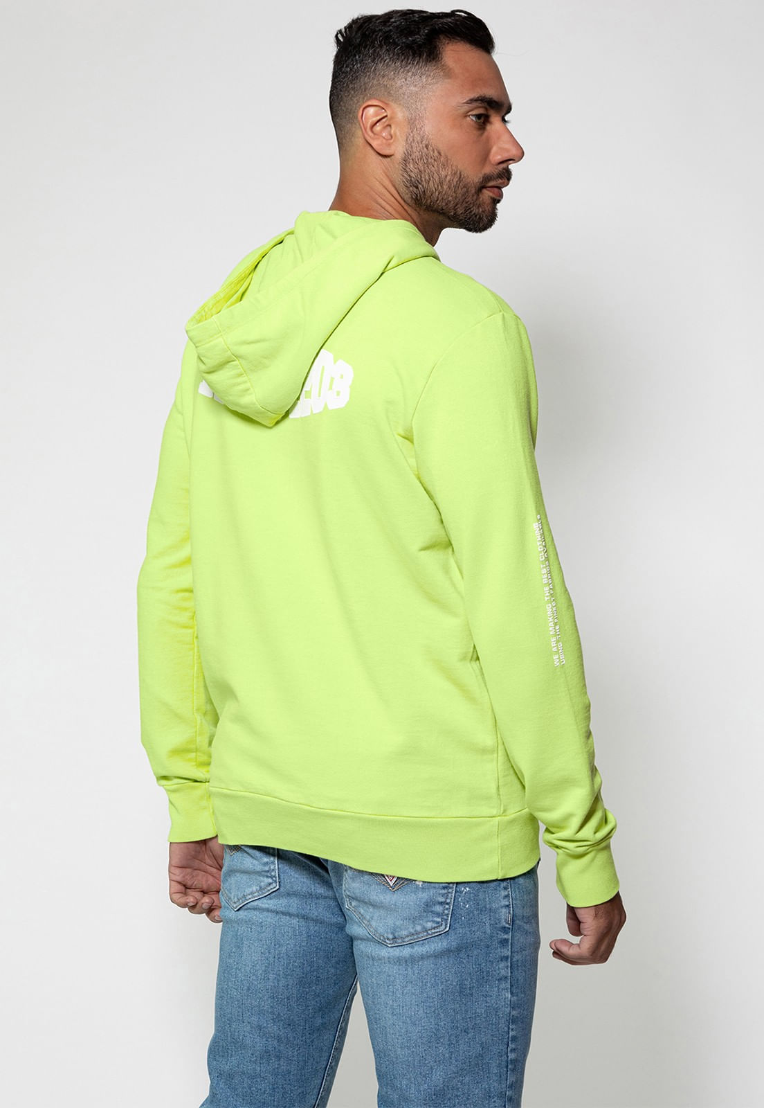 Blusa de Moletom Capuz 1981 Guess Verde - Imagem 11