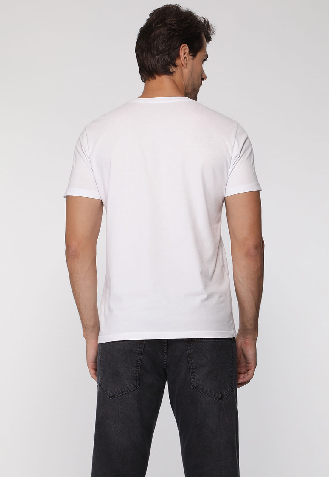 Camiseta Guess Triangulo Original Pq Branco - Imagem 6