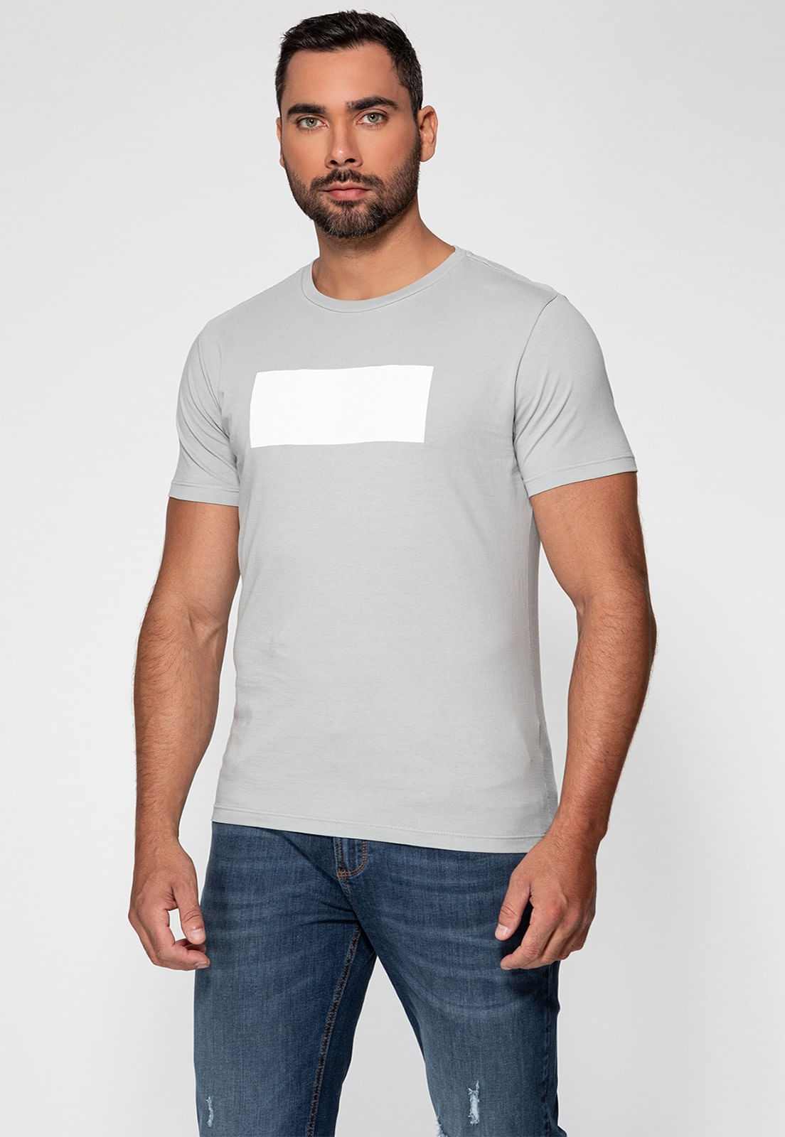 Camiseta Logo Gd Emborrachado Guess Cinza - Imagem 21
