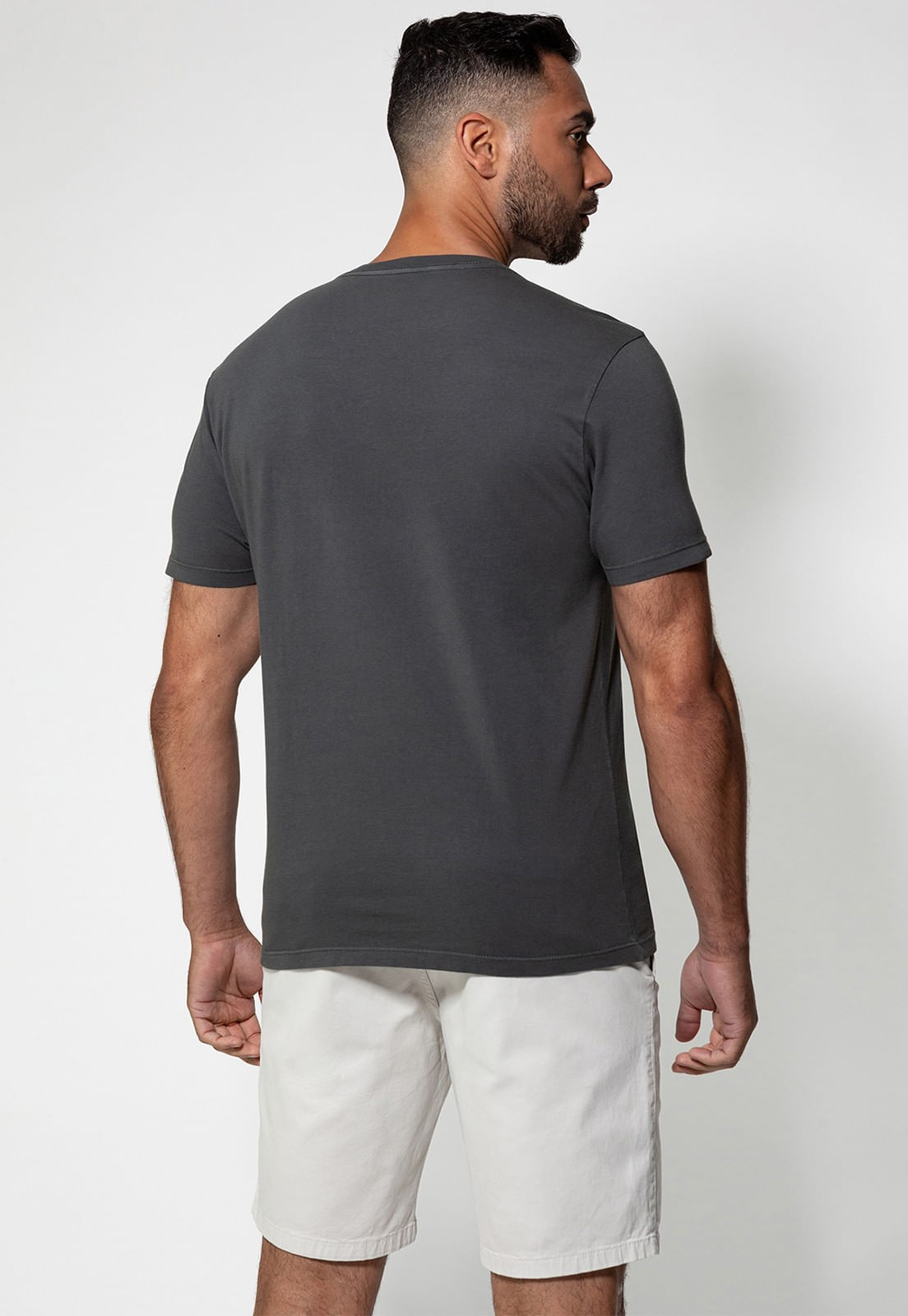 Camiseta Logo Gd Emborrachado Guess Grafite - Imagem 19