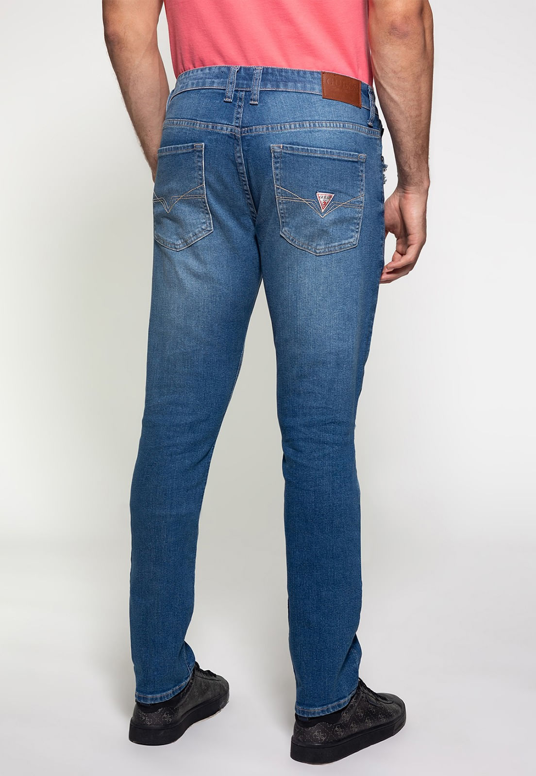 Calça Jeans Skinny Puidos Guess Azul Claro - Imagem 4