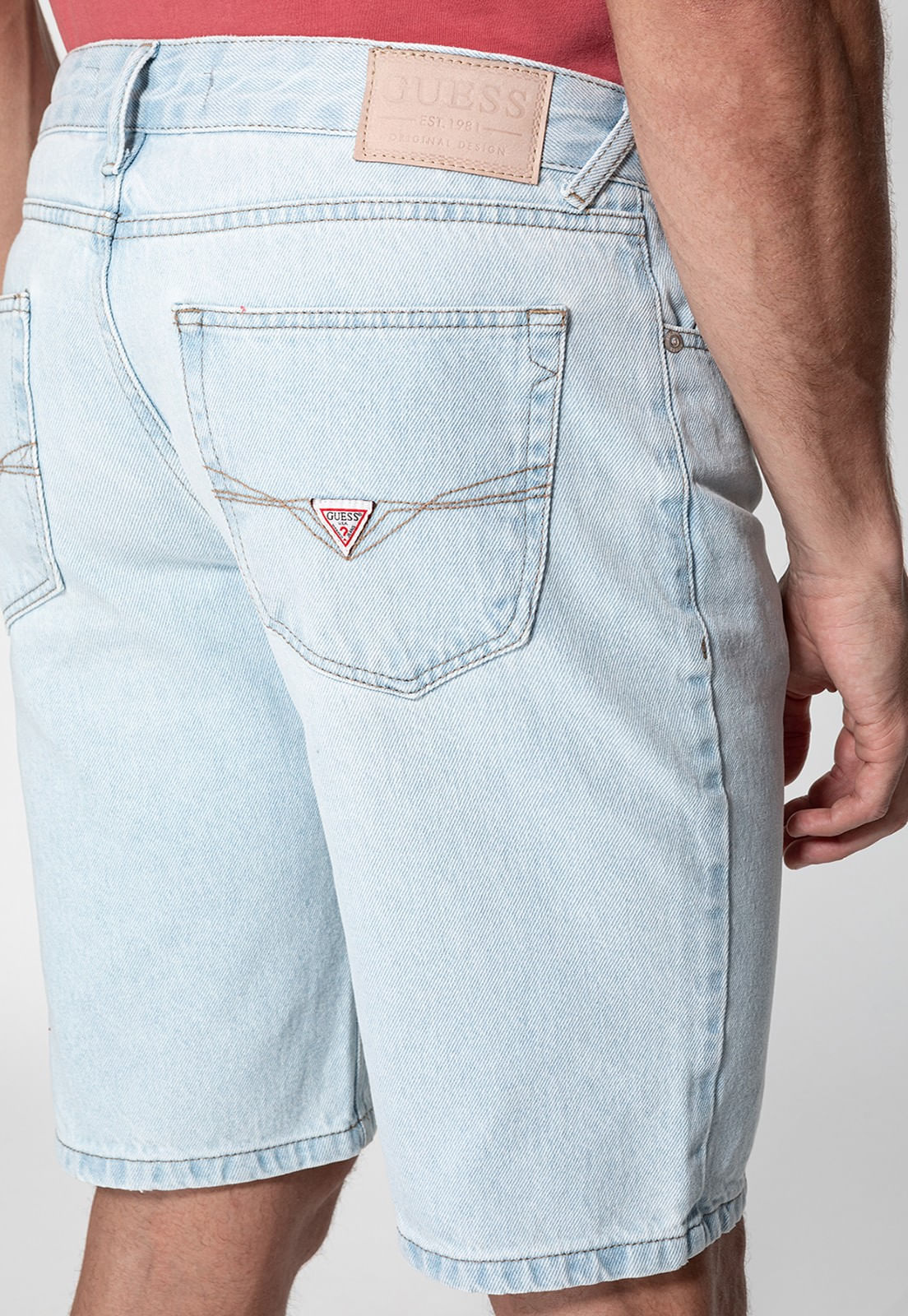 Bermuda Jeans Clara Guess Azul Claro - Imagem 33