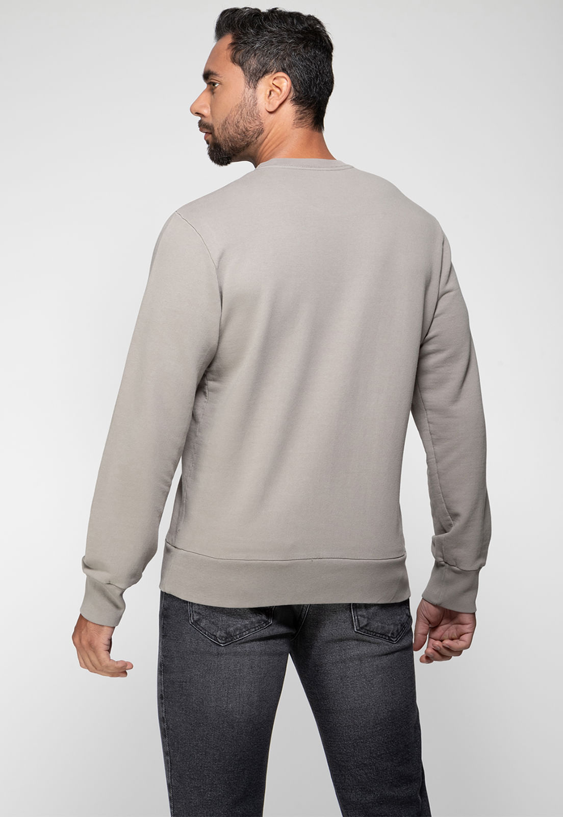 Blusa de Moletom Logo Degastado Guess Verde Claro - Imagem 3