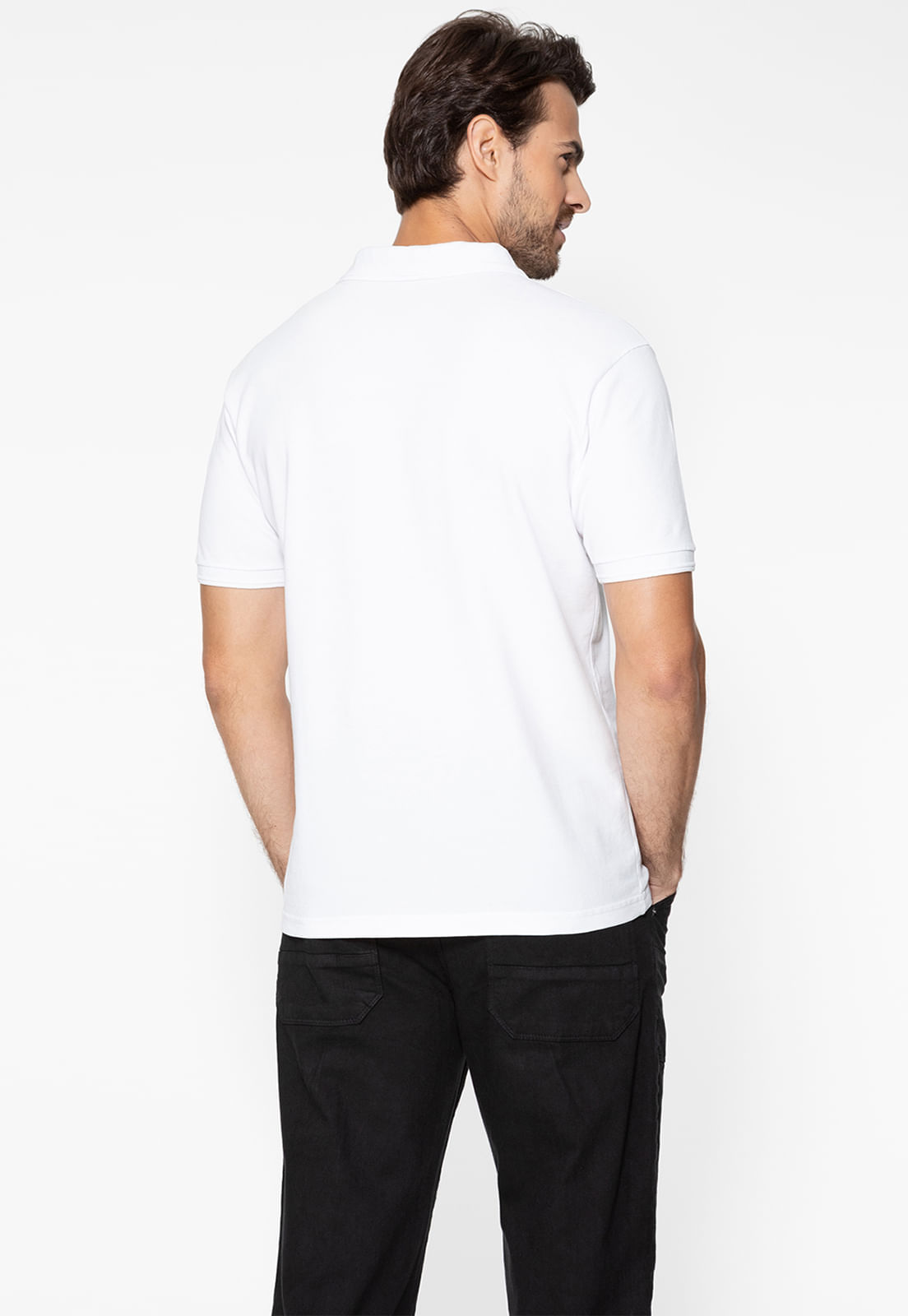 Camisa Polo Guess Silk Gola Branco - Imagem 33