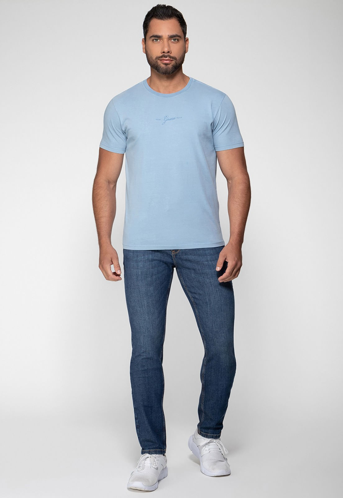 Camiseta 1981 Costas Guess Azul Claro - Imagem 25