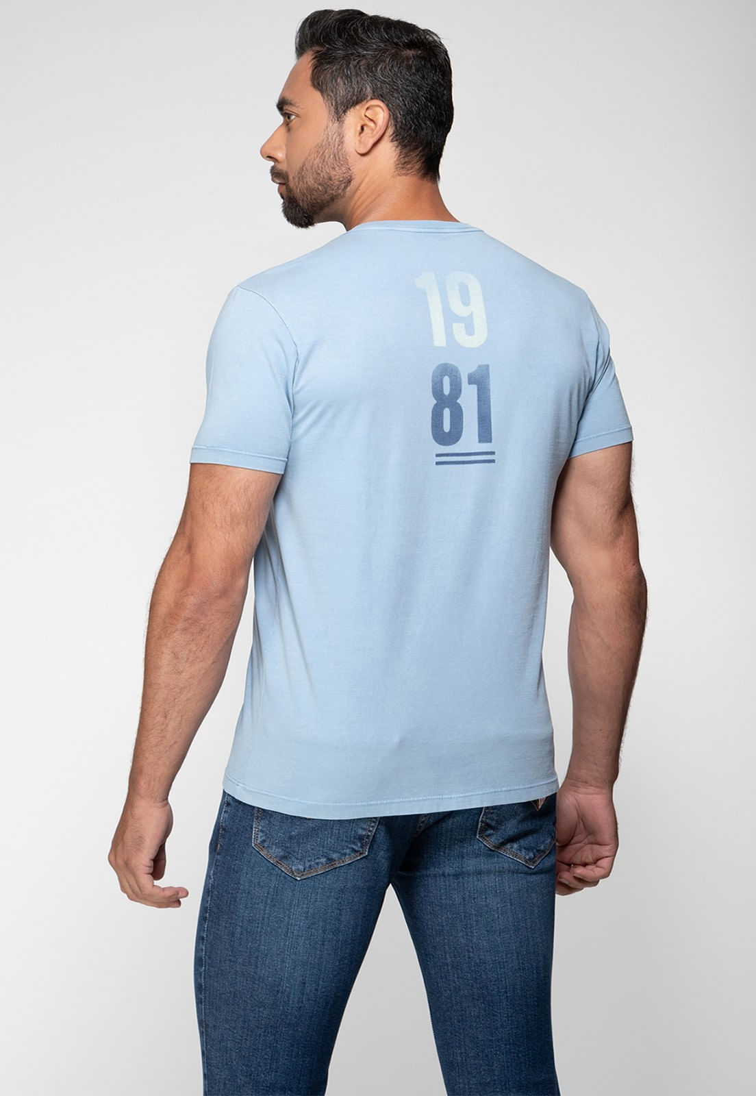 Camiseta 1981 Costas Guess Azul Claro - Imagem 28