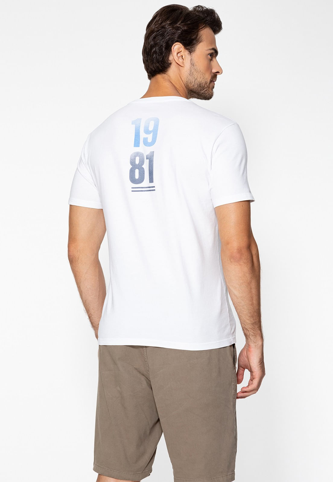 Camiseta 1981 Costas Guess Branco - Imagem 9