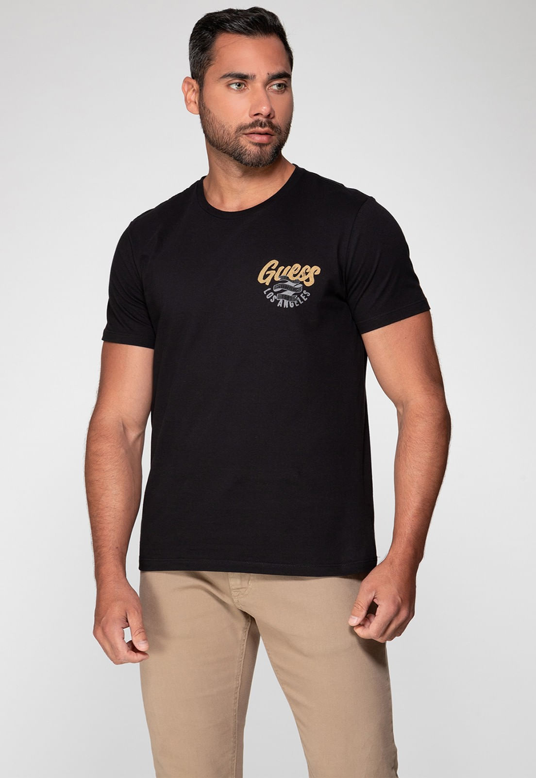 Camiseta Guess Los Angeles Preto - Imagem 21