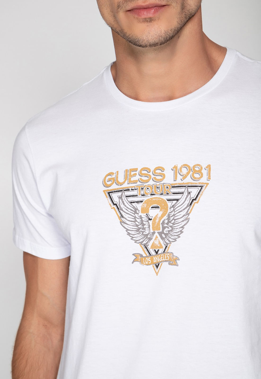Camiseta Estampada Guess Tour Branco - Imagem 18