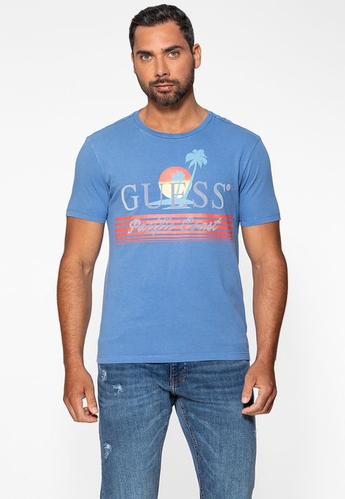 Camiseta Estampa Pacific Coast Azul