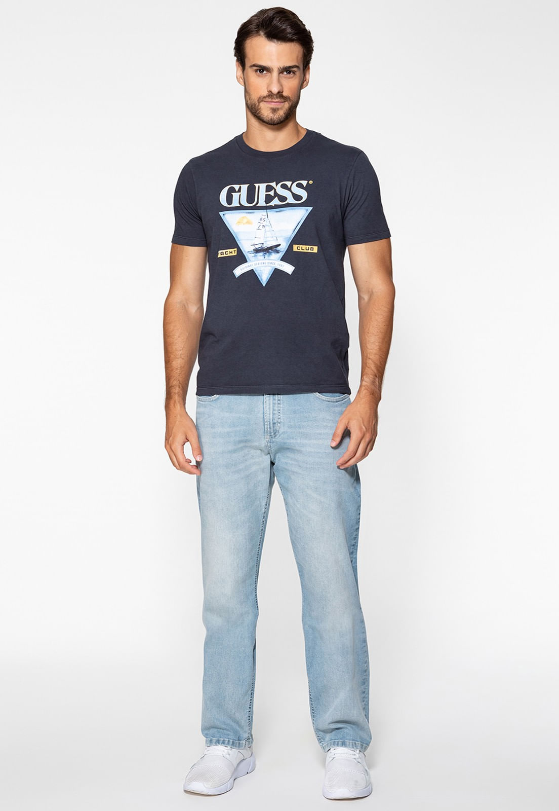 Camiseta Estampa Veleiro Azul Escuro - Imagem 7