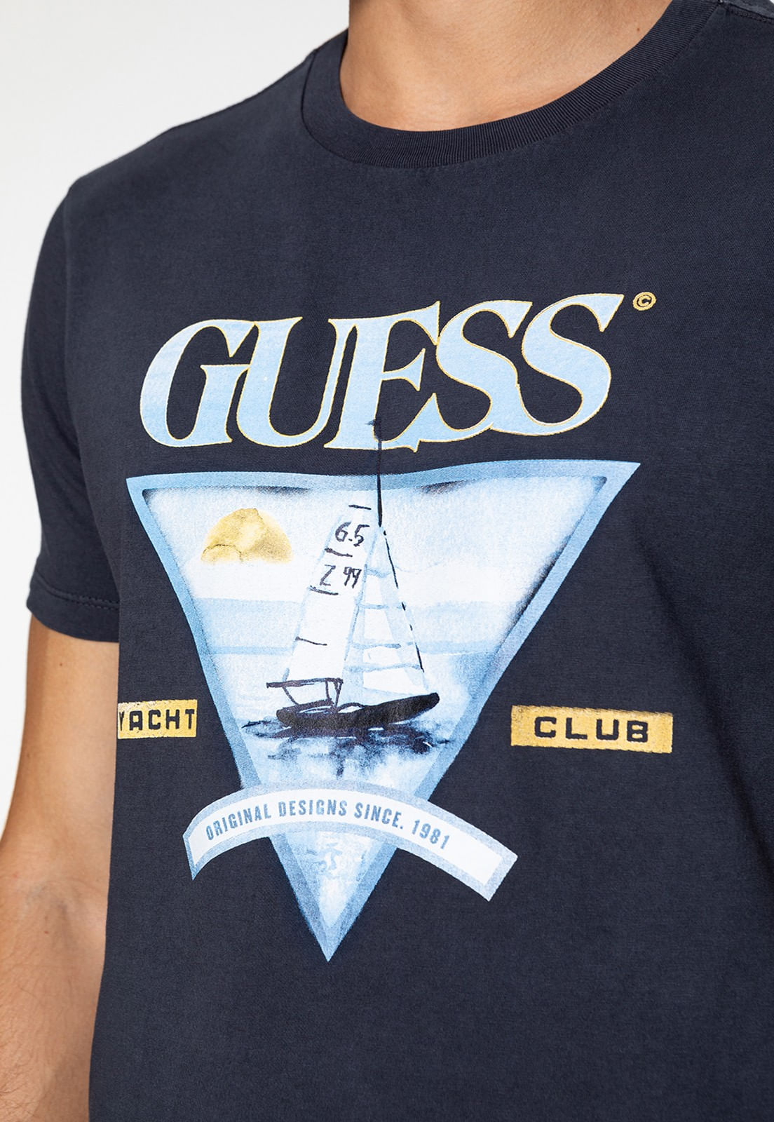 Camiseta Estampa Veleiro Azul Escuro - Imagem 8
