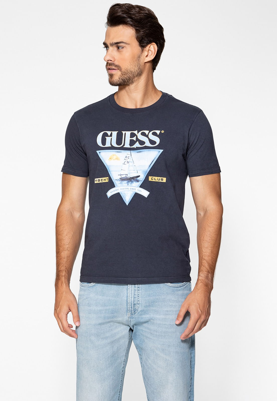 Camiseta Estampa Veleiro Azul Escuro - Imagem 11