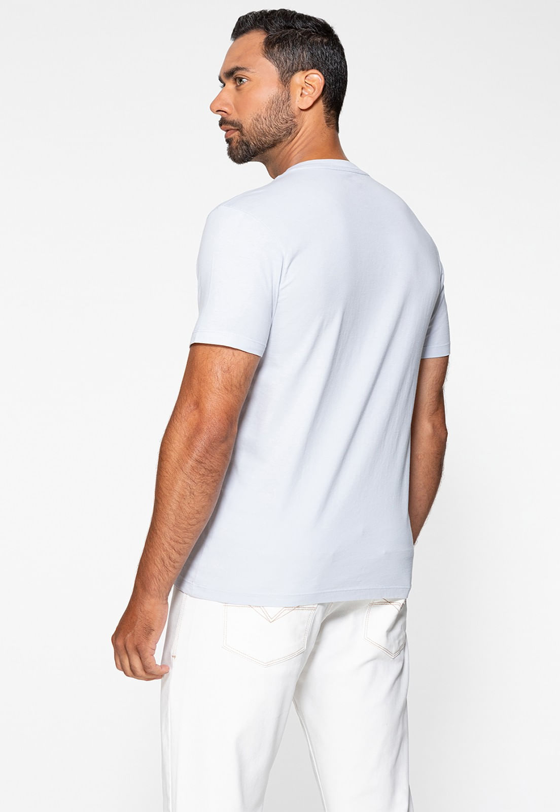 Camiseta Guess Silk Apricot Cinza Claro - Imagem 9