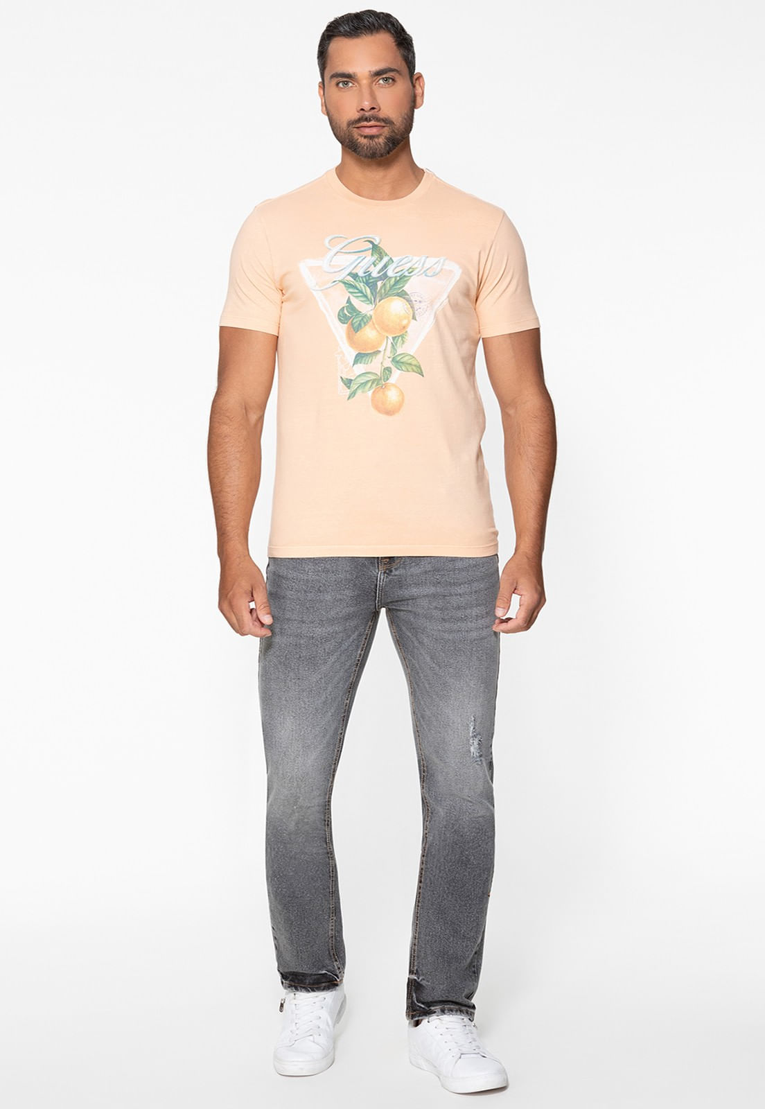 Camiseta Guess Silk Apricot Salmão - Imagem 20