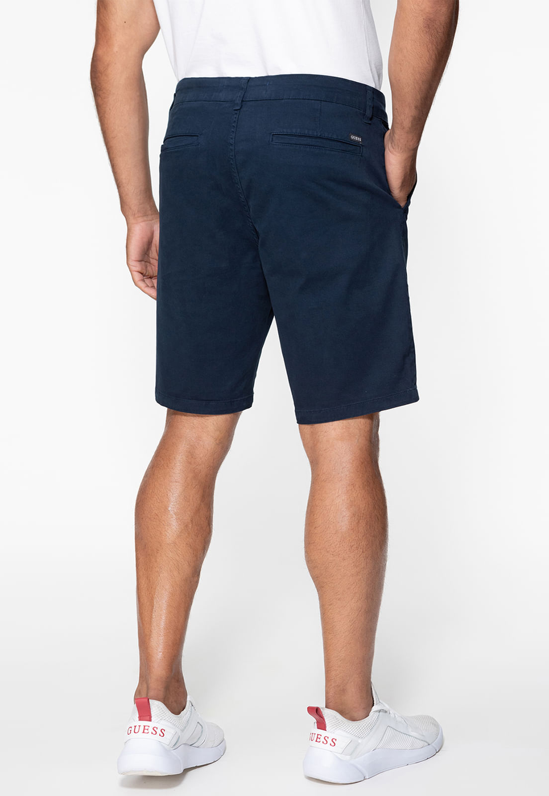 Bermuda Chino Guess Azul Escuro - Imagem 4
