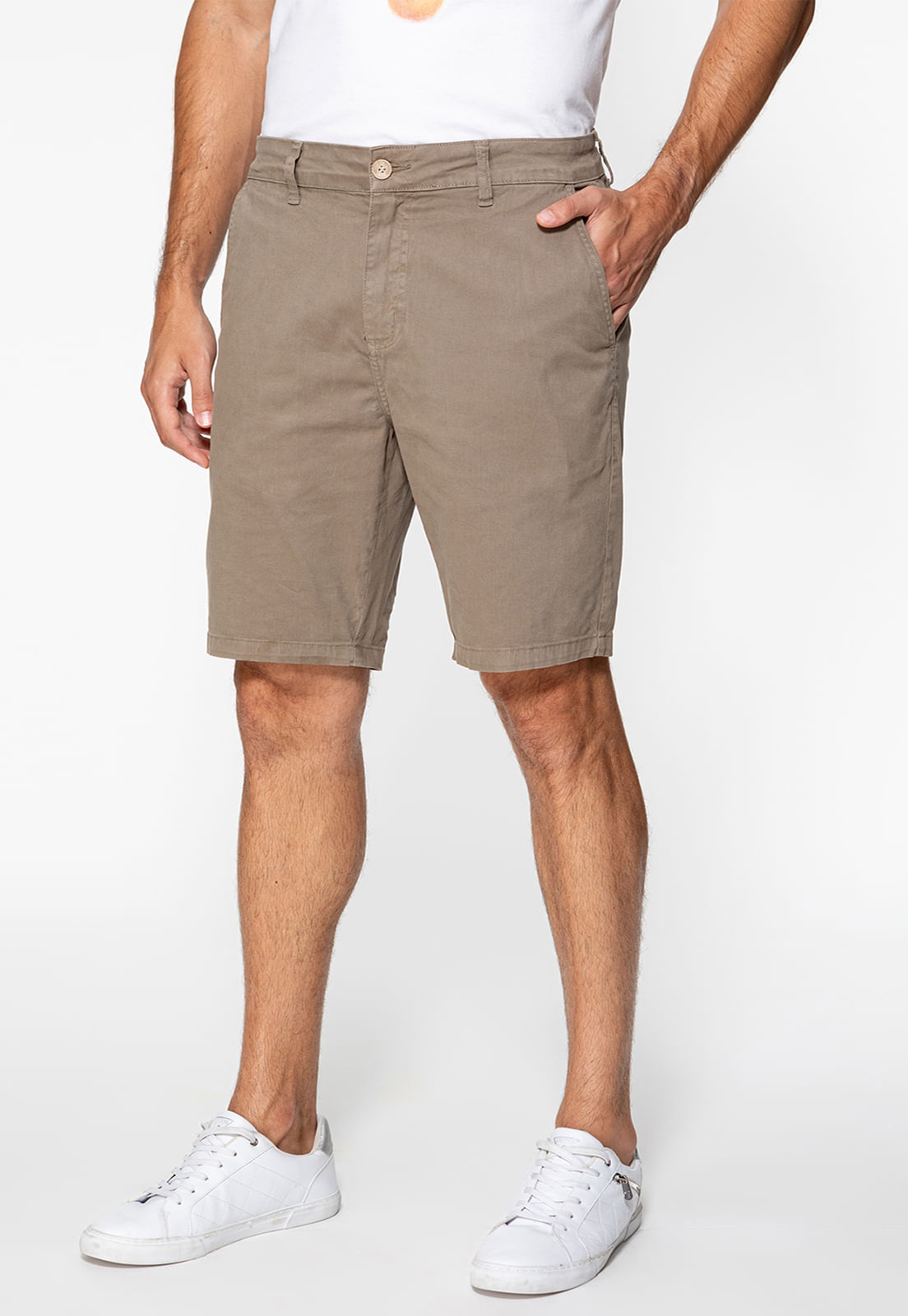 Bermuda Chino Guess Bege - Imagem 9