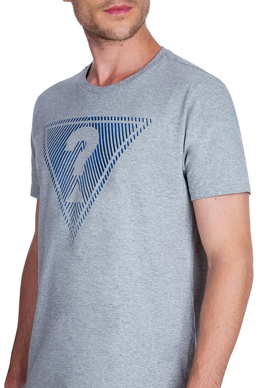 Camiseta Triangle Guess Cinza - Imagem 3