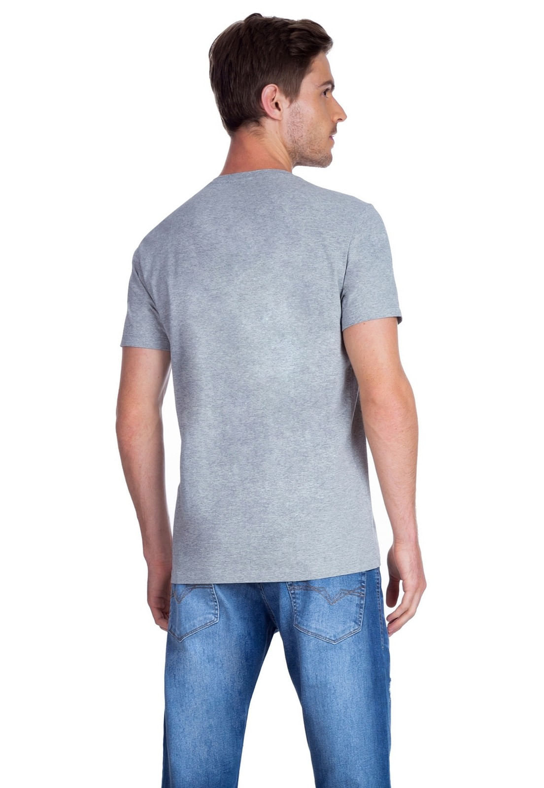 Camiseta Triangle Guess Cinza - Imagem 8