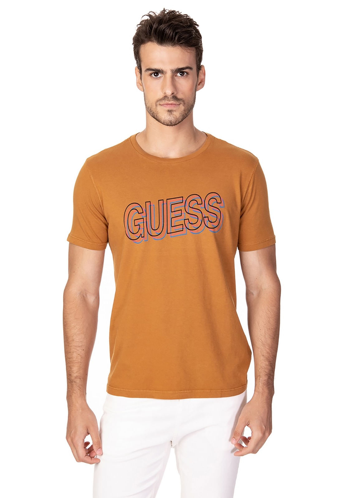 Camiseta 3d Guess Marrom - Imagem 13