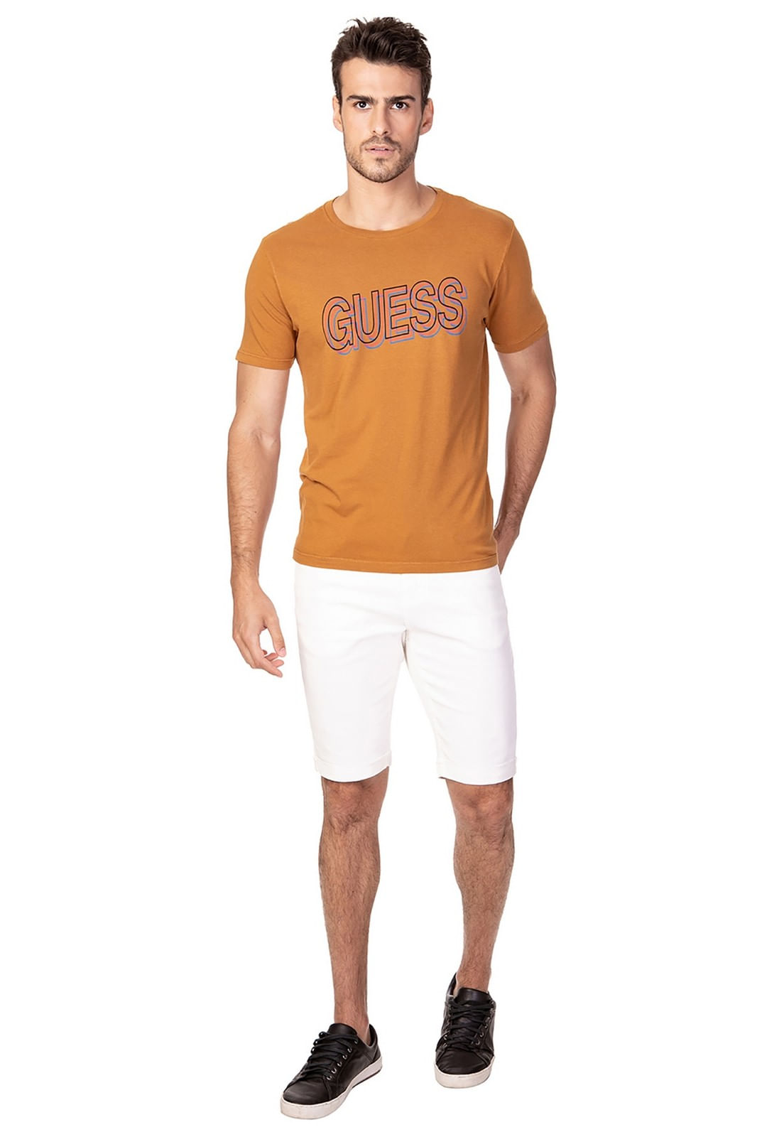 Camiseta 3d Guess Marrom - Imagem 18