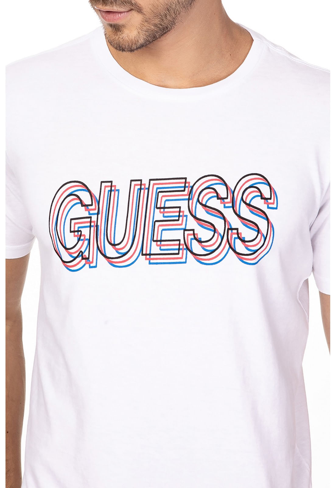 Camiseta 3d Guess Branco - Imagem 15