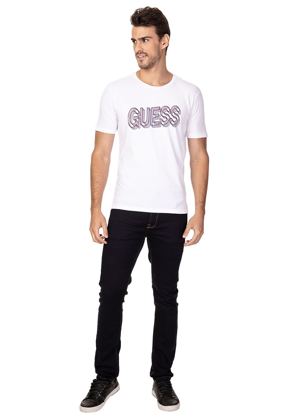 Camiseta 3d Guess Branco - Imagem 18