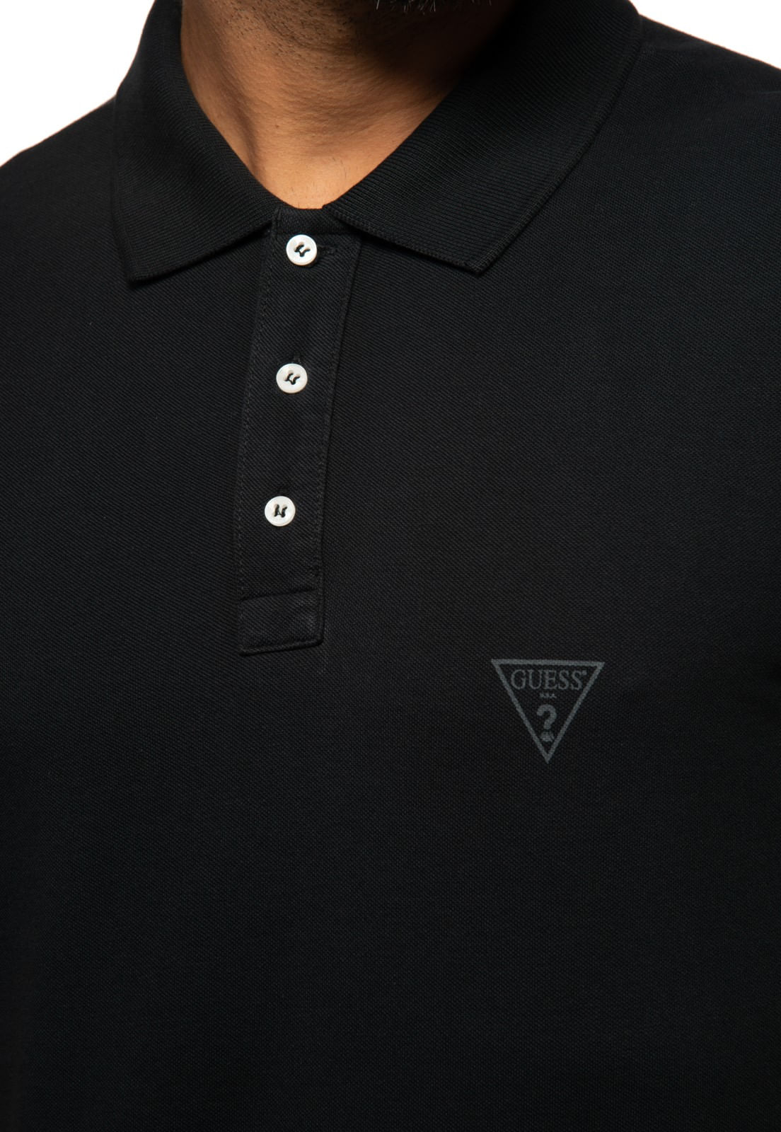 Camisa Polo Guess Basic Preto - Imagem 11
