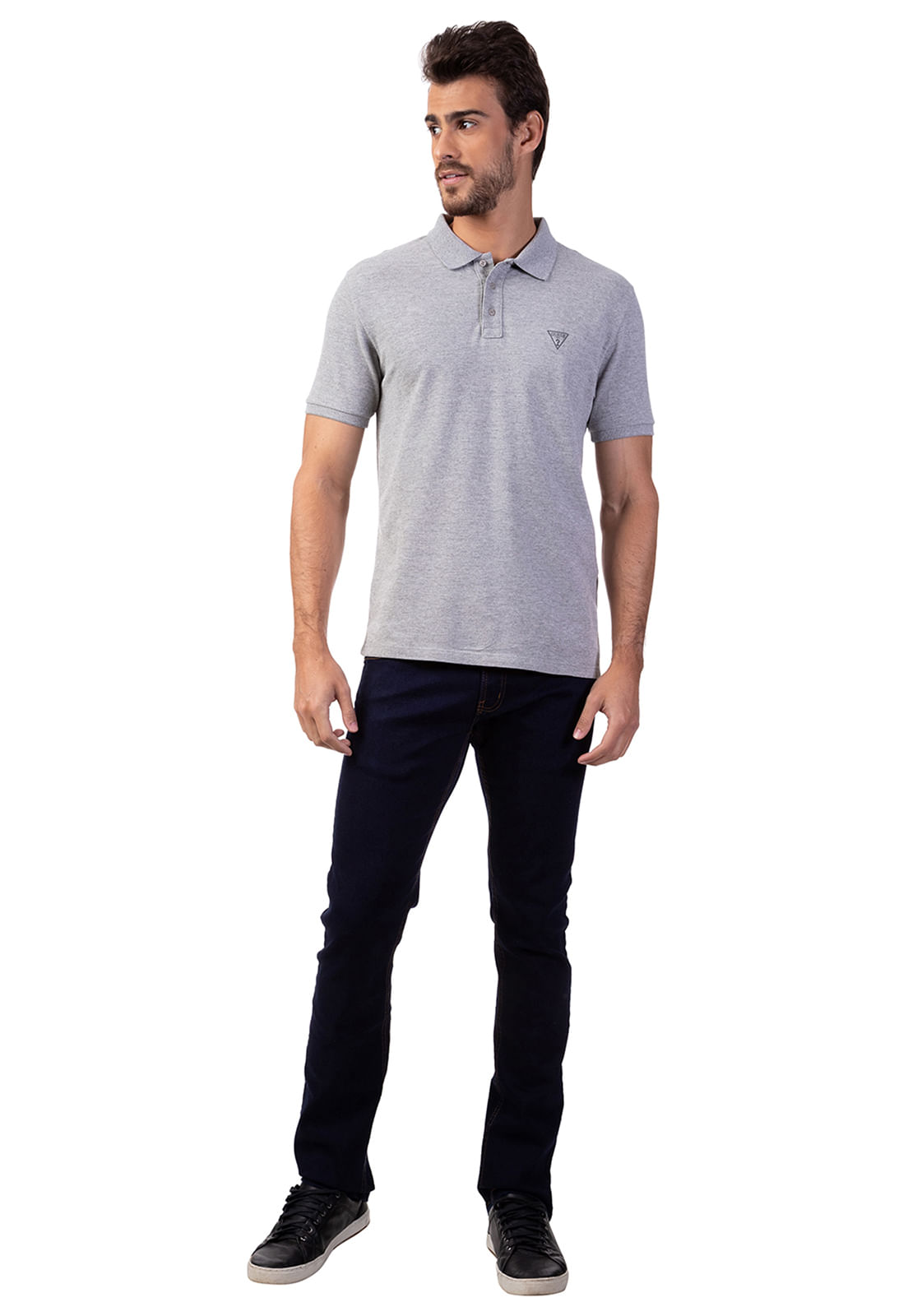 Camisa Polo Guess Basic Branco