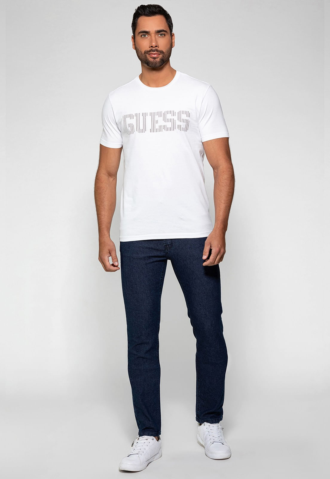 Calça Slim Straight Two Guess Azul - Imagem 8
