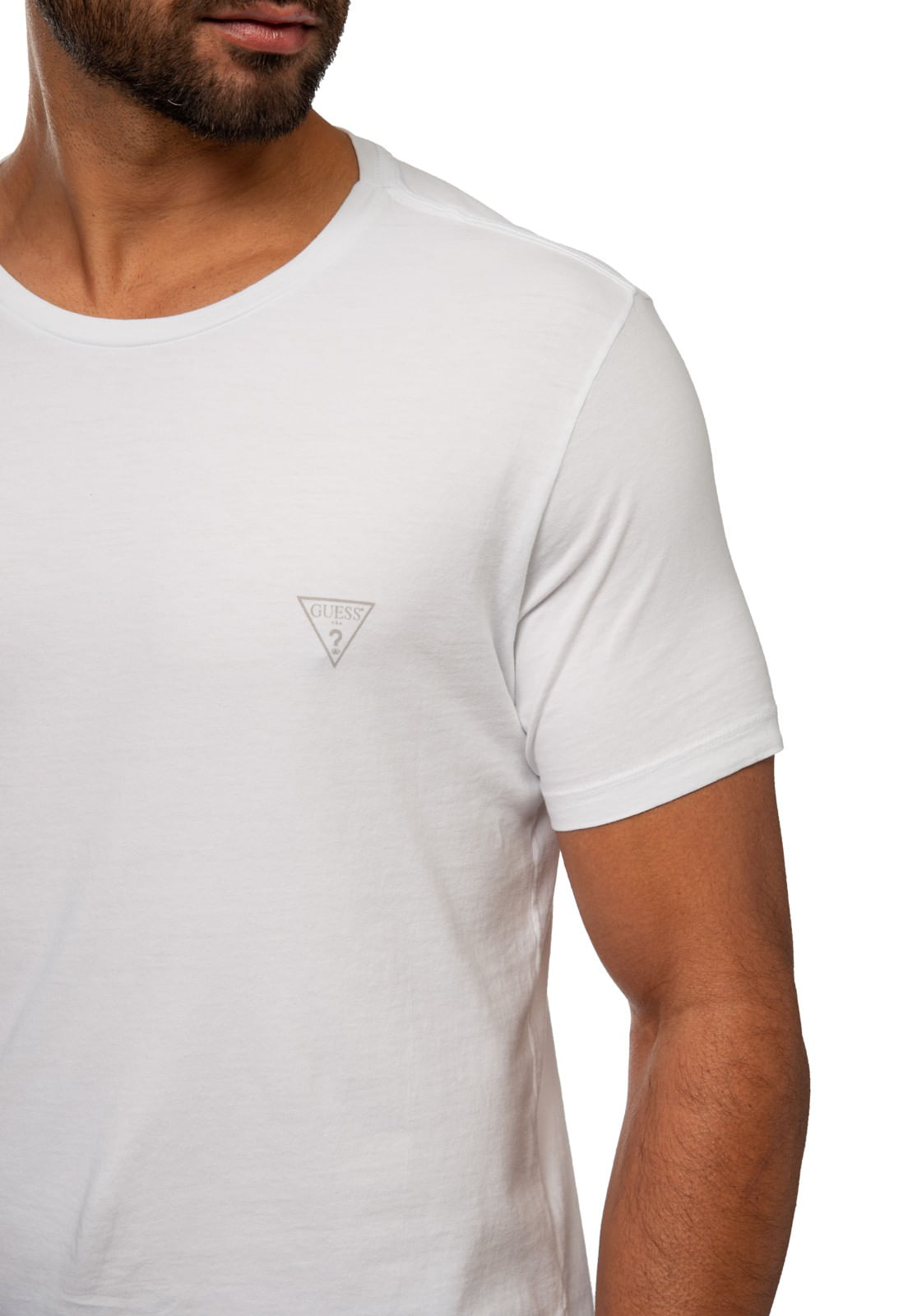 Camiseta Basic Gola C Branco - Imagem 11