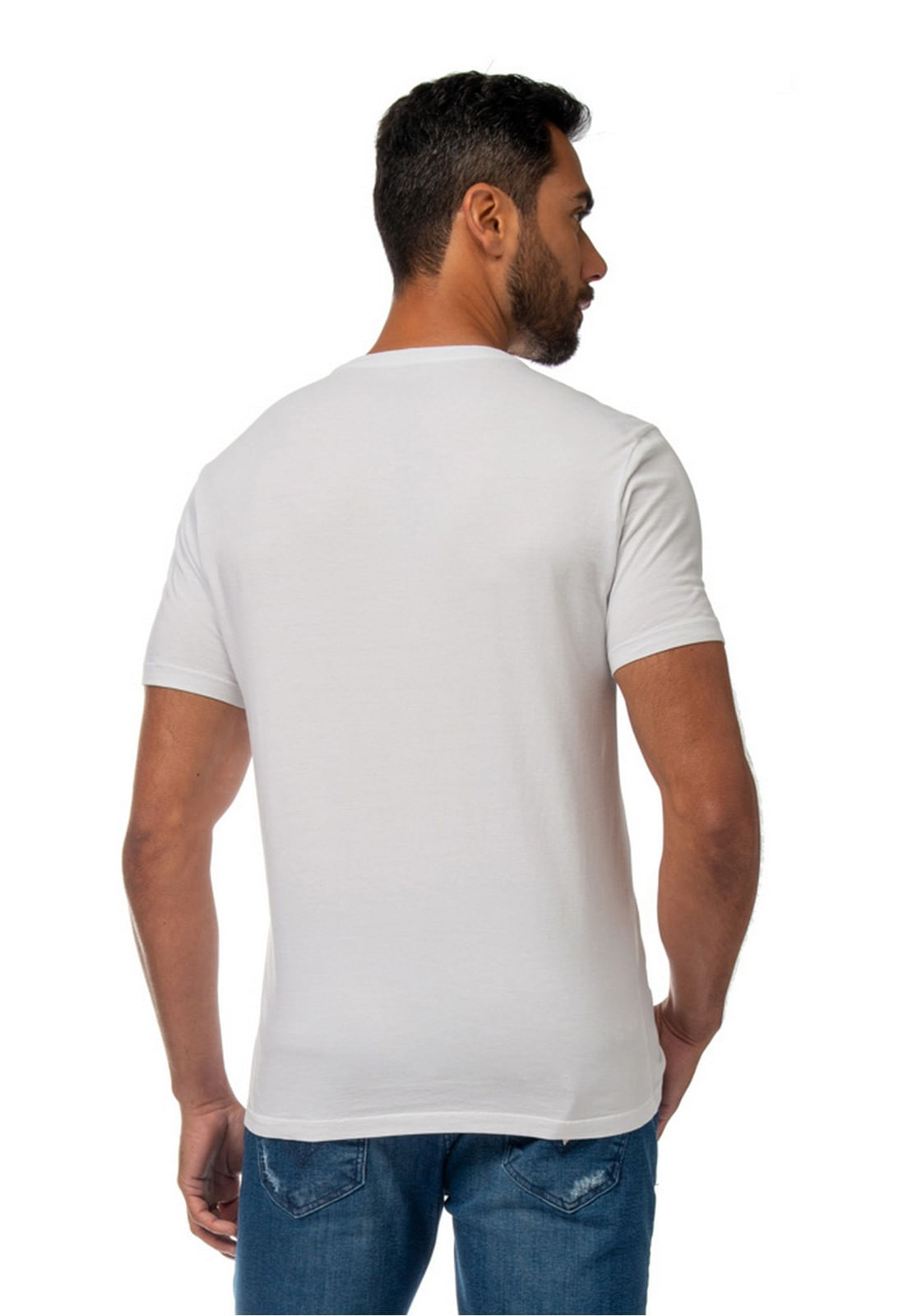 Camiseta Basic Gola C Branco - Imagem 12