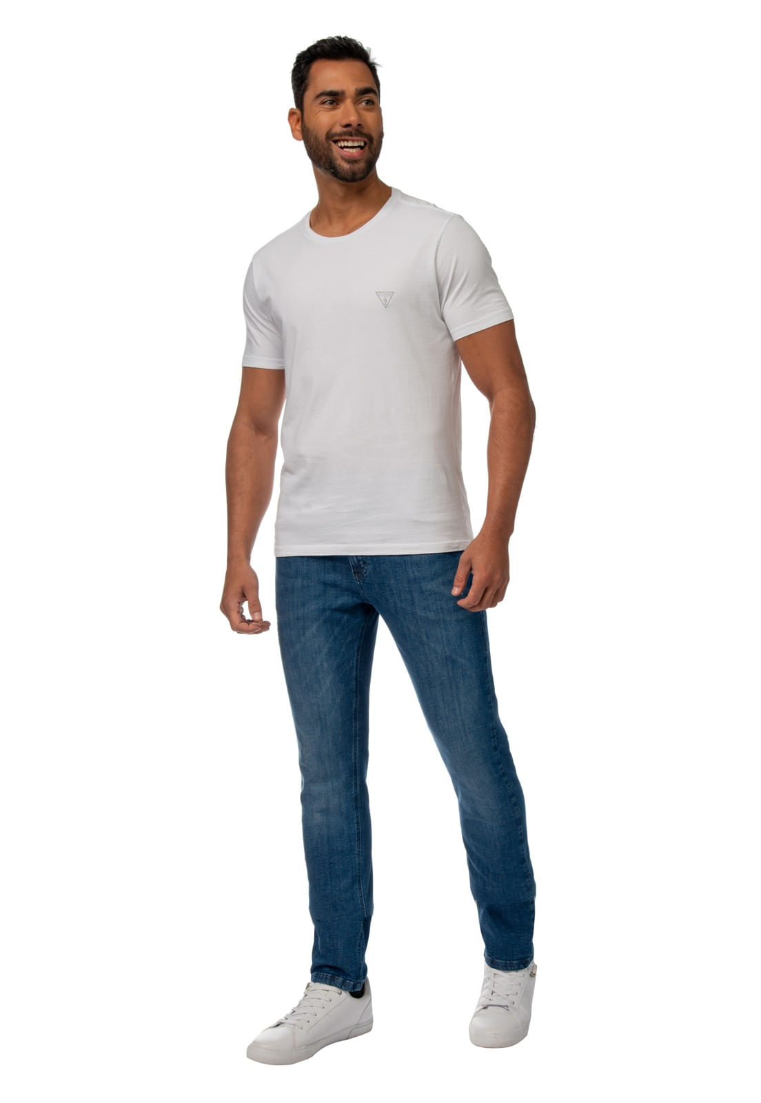 Camiseta Basic Gola C Branco - Imagem 14