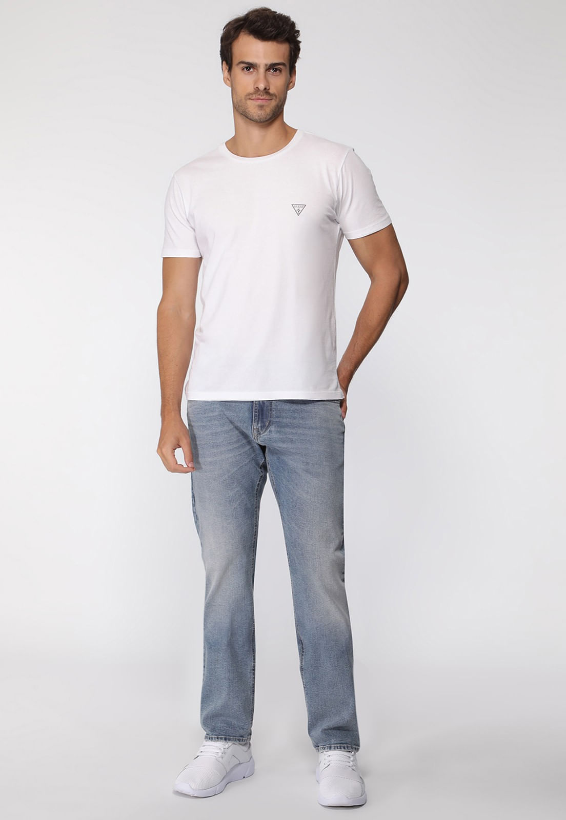 Camiseta Basic Gola C Branco - Imagem 2