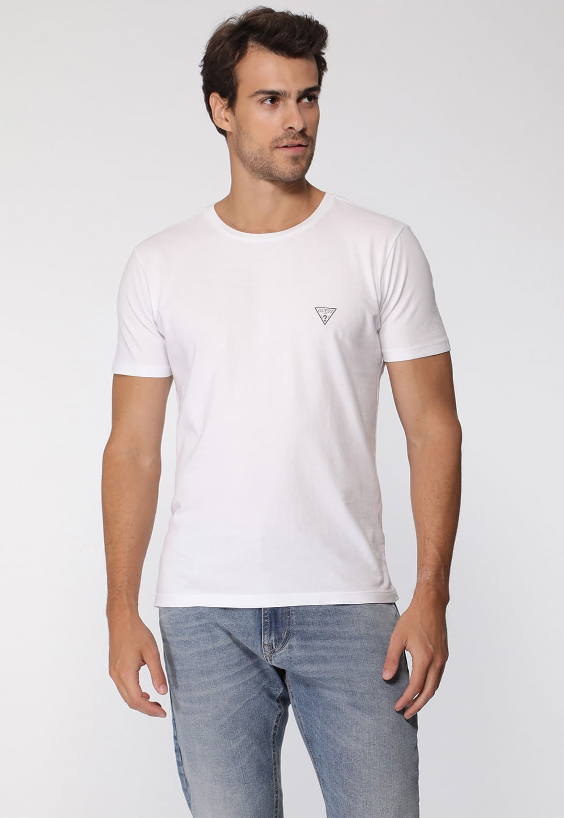 Camiseta Basic Gola C Branco - Imagem 7