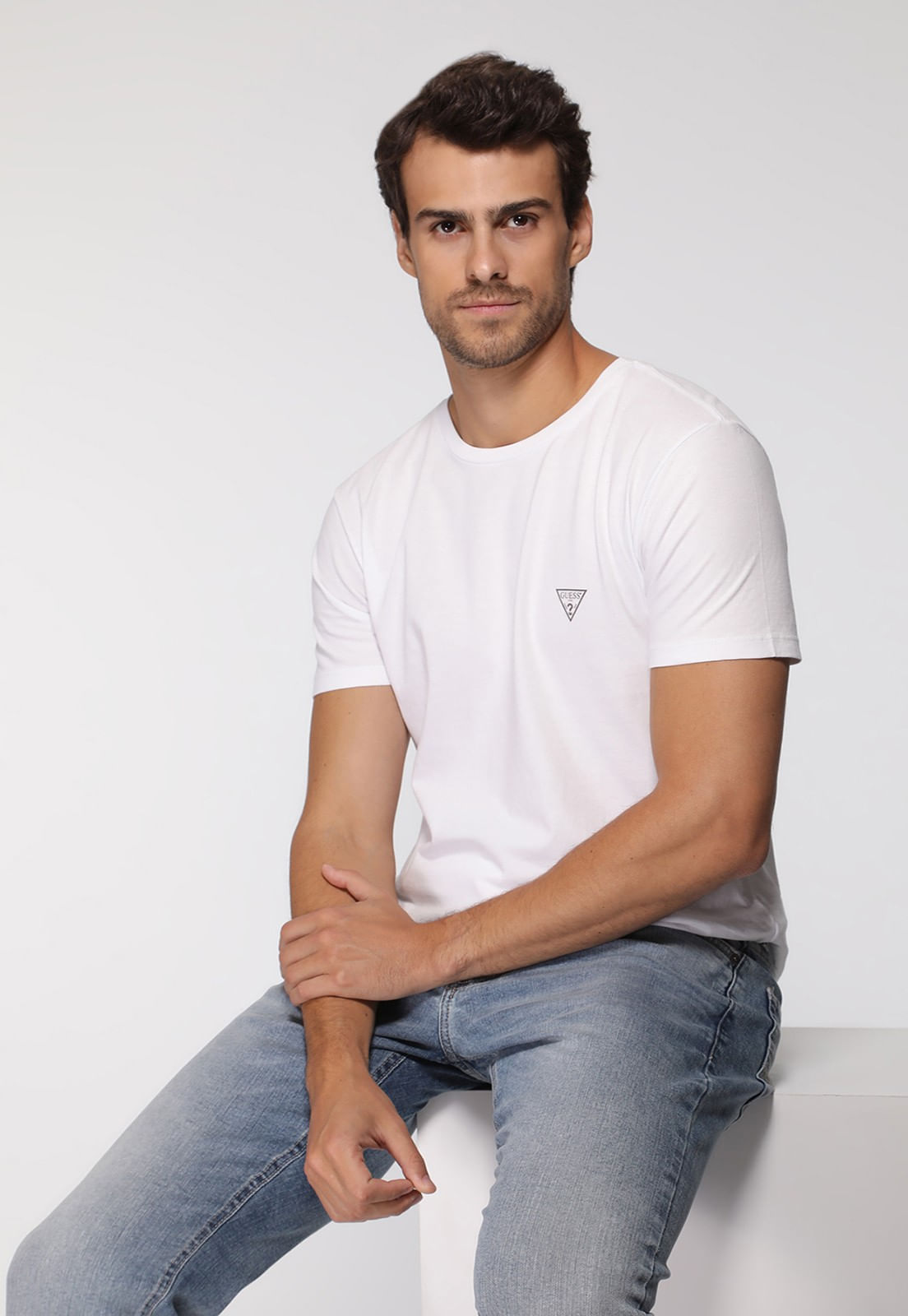 Camiseta Basic Gola C Branco - Imagem 11